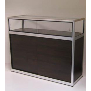 Comptoir meuble d'exposition pour commerce - DImensions (HxLxP) cm :100 x 103 x 43 - 100 x125 x 43