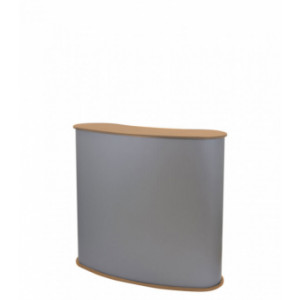 Comptoir ovale pour salon - Format :  1850 × 900 mm
