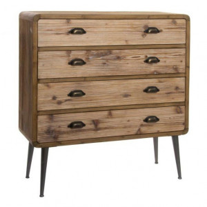 Console buffet de style industriel - Console-buffet de style industriel en bois et métal