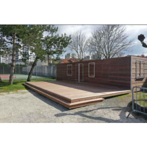 Container aménagé - Container aménagé sur mesure pour un bureau, espace de stockage. Adapté pour une petite structure, des espaces supplémentaires temporaires ou une association.