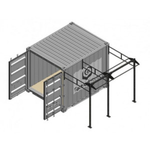 Container crossfit Rig pour entraînement outdoor - Conteneur de rangement matériel training et Rig