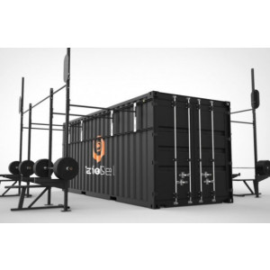 Container crossfit Rig tout terrain pour forces armées OPEX - Container 20' + Rig crossfit à fixer