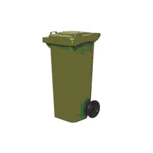 Conteneur à déchets mobile 46 à 136 Kg - Capacité de charge : 46 kg - 96 kg - 136 kg