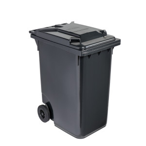 Conteneur déchets 2 roues 360 L - Capacité : 360 litres - Dimensions (LxPxH) : 601 x 880 x 1098 mm - Matière : Polyéthylène