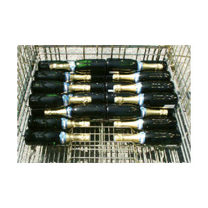 Conteneur en fil pour champagne - Stockage de 500 bouteilles champenoises