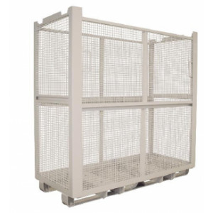 Conteneur pour produits alimentaires - Chargement : 1000 kg – Hauteur : 1800 mm - Gris RAL 7032