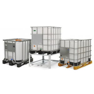 Conteneurs plastiques IBC/GRV  - Capacité : 600, 800, 1000 litres