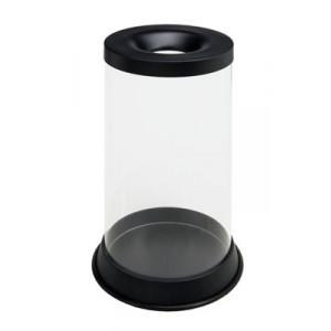 https://www.techni-contact.site/ressources/images/produits/merchandising/corbeille-antifeu-transparent-80-ou-110-l-83462318-1.jpg - Couvercle et base en acier poudré époxy - Corps en PMMA transparent - Capacité : 80 ou 110 L -