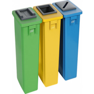 https://www.techni-contact.site/ressources/images/produits/merchandising/corbeille-de-tri-selectif-3-bacs-60-l-sur-roulettes-33981693-1.jpg - Capacité : 3 x 60 L - Polypropylène – 3 Couleurs