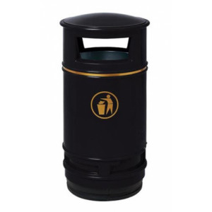 https://www.techni-contact.site/ressources/images/produits/merchandising/corbeille-de-ville-en-polyethylene-indeformable-90-l-13851179-1.jpg - Capacité : 90 L - Polyéthylène - Fixation au sol - Dimensions : (Ø x H) 445 x 980 mm