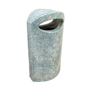https://www.techni-contact.site/ressources/images/produits/merchandising/corbeille-en-plastique-recycle-37737646-1.jpg - Capacité : 80 L - Polyéthylène, 100 % recyclable - Fixation au sol