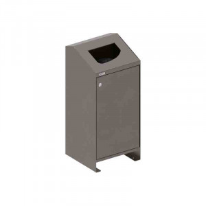 https://www.techni-contact.site/ressources/images/produits/merchandising/corbeille-tri-selectif-acier-100-l-38542971-1.jpg - Capacité : 100 L – Dim.(l x H x P) : 400 x 915 x 390 mm - Tôle acier galvanisé
