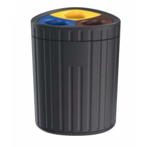 https://www.techni-contact.site/ressources/images/produits/merchandising/corbeille-tri-selectif-en-plastique-recyclable-28992192-1.jpg - Capacité : 3 x 60 L - Polyéthylène, 100 % recyclable - Hauteur : 900 mm