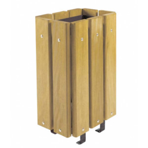 Corbeille ville en bois 30 litres - Capacité : 30 L - Bois autoclave