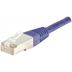 Cordon RJ45 Violet 0,15 m - Cordon RJ45 patch FTP CAT 5e Violet