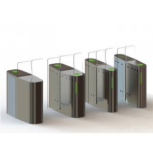 https://www.techni-contact.site/ressources/images/produits/merchandising/couloir-rapide-pour-controle-d-acces-automatique-11333618-1.jpg - Flux : 40 passages/minutes hors attente liée au lecteur de badge