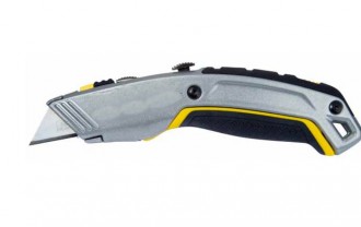 Couteau en alu double lames rétractables - Longueur : 180 mm