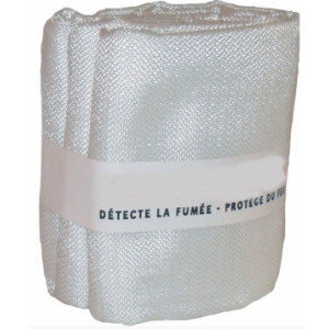 Couverture anti feu en fibre de verres - Poids en produit 350 g  -  Dim :  1,2mm x 1,2mm