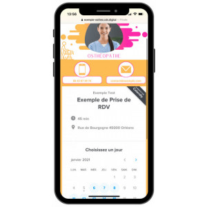 Création de carte de visite virtuelle - Personnalisée et réalisée par un professionnel - Hébergement en sous-domaine fourni