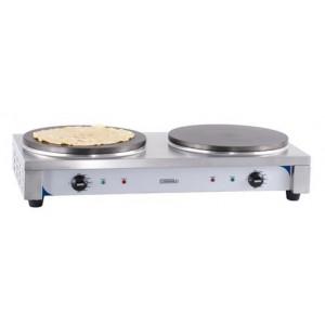 Crêpière double en inox - Électrique