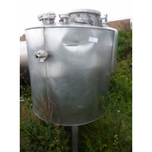 Cuve de stockage double enveloppe occasion - Réservoir cylindrique capacité de stockage 1000 litres