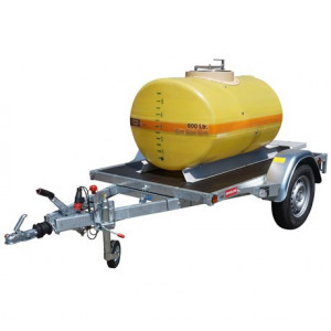 Cuve stockage polyester sur essieu routier - Capacité : de 600 à 2000 L