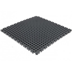 Dalle caillebotis PVC recyclable antiglissante - Dalles pvc clipsables 50 x 50 cm épaisseur 14 mm spéciales zones humides