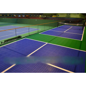 Dalles de sol clipsable pour terrain de tennis - Surface de Tennis agréée ITF