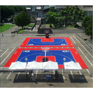 Dalles pour courts mini tennis - Dimensions (L x h) : 1458 x (33 x 33) cm - Surface : 162 m²