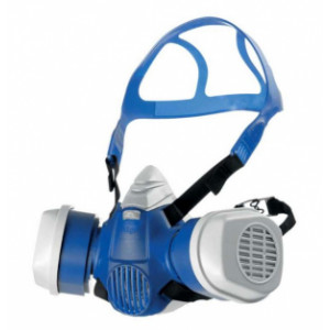 Demi masque de protection respiratoire - Différents filtres adaptables selon type de protection