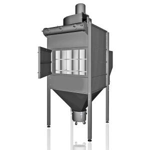 Dépoussiéreur centralisé de plusieurs postes - Débit d’aspiration max.: 9 .700 m³/h