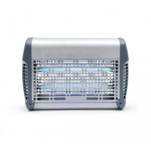 Désinsectiseur inox 16W  - Puissance : 16 W - Couverture (m²) : 50 - à grille électrique