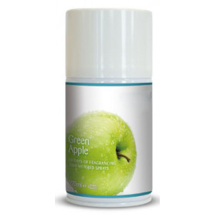 Désodorisant professionnel pomme verte - Contenance : 270 ml -Senteur : Fruité -Condition de vente : 12 flacons par carton