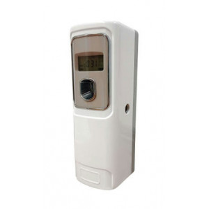 https://www.techni-contact.site/ressources/images/produits/merchandising/diffuseur-automatique-de-parfum-en-abs-22948925-1.jpg - ABS blanc et fond gris - Serrure en plastique - Affichage digital