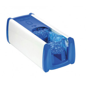 https://www.techni-contact.site/ressources/images/produits/merchandising/distributeur-automatique-de-couvre-chaussures-horizontal-abs-53327762-1.jpg - ABS blanc, avec finitions bleu - Capacité jusqu’à 50 couvre-chaussures - Dimensions (L x P x H) 230 x 520 x 190 mm