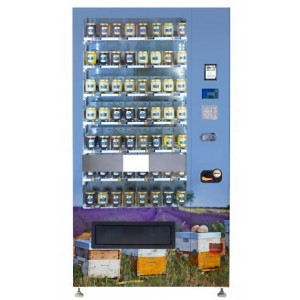 Distributeur automatique de miel - Distributeur automatique réfrigéré avec ascenseur 140 à 350 pots de miel