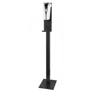 https://www.techni-contact.site/ressources/images/produits/merchandising/distributeur-automatique-de-savon-sur-pied-37549596-1.jpg - Capacité : 1 L - Automatique - Finition : Blanc