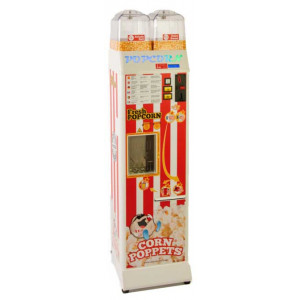 https://www.techni-contact.site/ressources/images/produits/merchandising/distributeur-automatique-pop-corn-14873272-1.jpg - Découvrez le distributeur automatique de pop-corn 520_EU, équipé de 2 bacs de stockage pour le maïs; un pour le salé et un pour le sucré, offrant une expérience gustative inégalée à chaque utilisation. En seulement 90 secondes, cette machine prépare des c