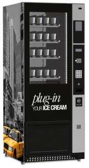 Distributeur automatique de Glaces - Capacité : 148 L - Température : -18°/ -25°C - Dimensions : L.745 x P.815 x H.1830 mm