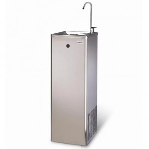 Fontaine à eau pour bureau sur réseau - Carrosserie en tôle / inox - Débit : jusqu'à 55 L/h