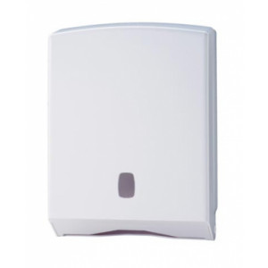 https://www.techni-contact.site/ressources/images/produits/merchandising/distributeur-d-essuie-mains-500-feuilles-48794748-1.jpg - ABS blanc - Capacité: 500 feuilles - Système de fermeture à clé