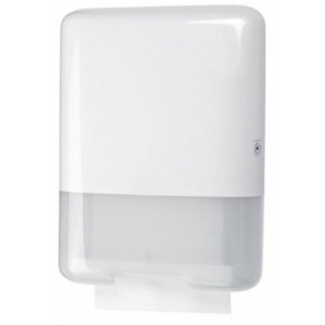 Distributeur d'essuie-mains blanc - Dimensions (L x l x H) : 340 x 149 x 453 mm