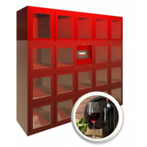 Distributeur de bouteille de vins - 19 ou 25 casiers de 400X400X500 mm