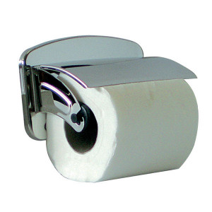 Distributeur de papier hygiénique en acier - Matière : Inox AISI 304 - Dimensions (LxPxH) :150 × 80 × 90 mm