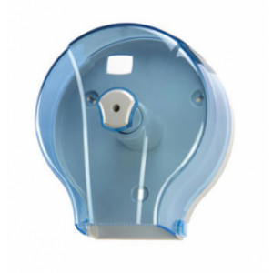 https://www.techni-contact.site/ressources/images/produits/merchandising/distributeur-de-papier-hygienique-en-rouleau-200-m-22299157-1.jpg - ABS-SAN : bleu transparent - Capacité : 200 m - (max. Ø 190 mm) - Système de fermeture à clé