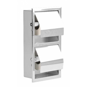 https://www.techni-contact.site/ressources/images/produits/merchandising/distributeur-de-papier-toilette-universel-54853863-1.jpg - Acier inoxydable AISI 304. - Capacité: 2 rouleaux. - Encastrable