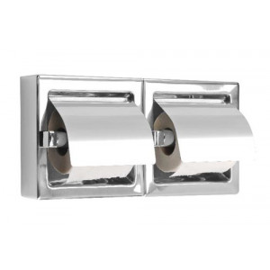 https://www.techni-contact.site/ressources/images/produits/merchandising/distributeur-de-papier-wc-double-horizontal-71157662-1.jpg - Acier inoxydable AISI 304 - Capacité : 2 rouleaux - Fixation murale