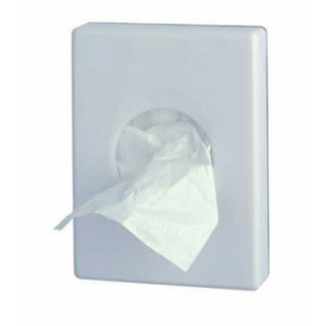 https://www.techni-contact.site/ressources/images/produits/merchandising/distributeur-de-sachets-periodiques-en-plastique-92464473-1.jpg - ABS blanc ou chromé - Dimensions (L x P x H) 98 x 25 x 137 mm - Mural ou à poser