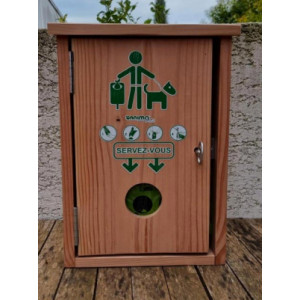 https://www.techni-contact.site/ressources/images/produits/merchandising/distributeur-de-sacs-a-bretelles-pour-proprete-canine-300-sachets-14275654-1.jpg - Bois naturel vernis - Capacité : 300 sachets