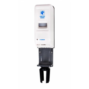https://www.techni-contact.site/ressources/images/produits/merchandising/distributeur-de-savon-avec-support-pour-poteau-de-guidage-32963541-1.jpg - Capacité : 0,9 L - Automatique - Finition: Blanc